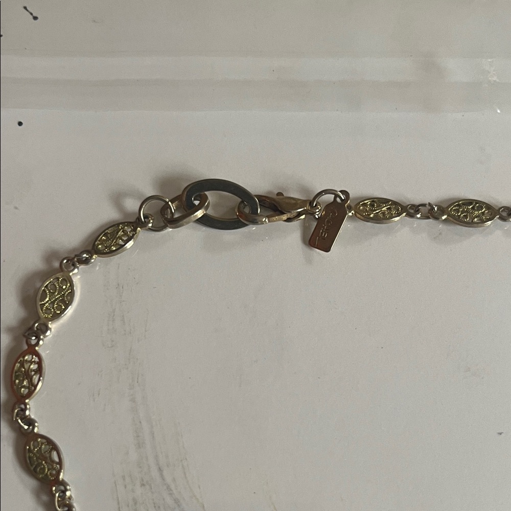 Rachel Gold and Silver Leaf Necklace